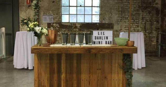 The Mini Rustic Feel Mobile Bar