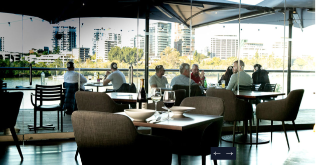 Stunning Brisbane River Waterfront Semi Private Dining Room