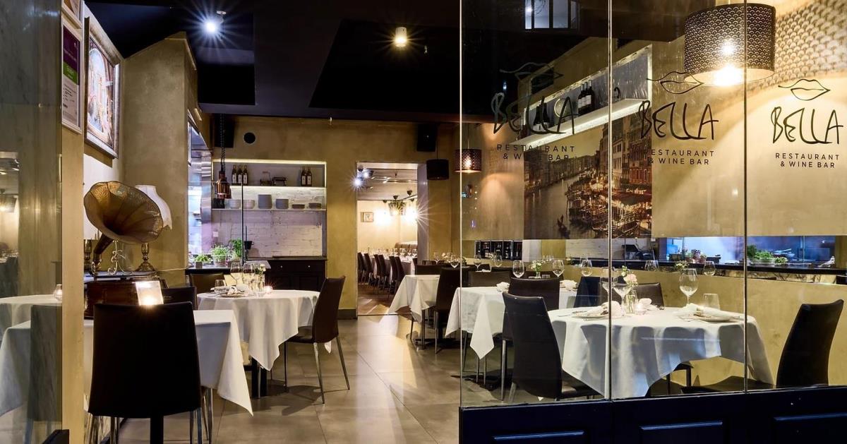 The Restaurant at Bella Restaurant and Wine Bar Venue Hire at VenueNow