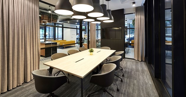 8 Pax Boardroom w/ Natural Light & Breakout Lounge